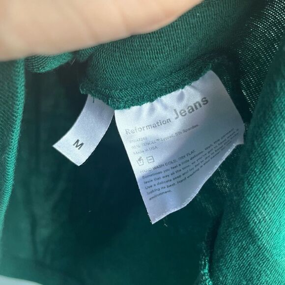 Reformation Green Isla Square Neck Top‎ - Picture 6 of 7